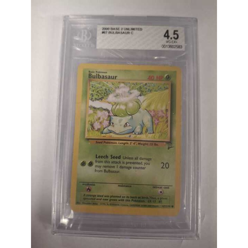 Bulbasaur – Base Set 2 (BGS Graded 4.5)
