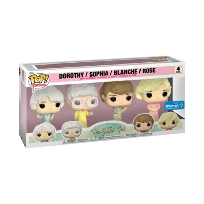 Funko Pop! Television: The Golden Girls – Dorothy/Sophia/Blanche/Rose (4 Pack) (Walmart Exclusive)