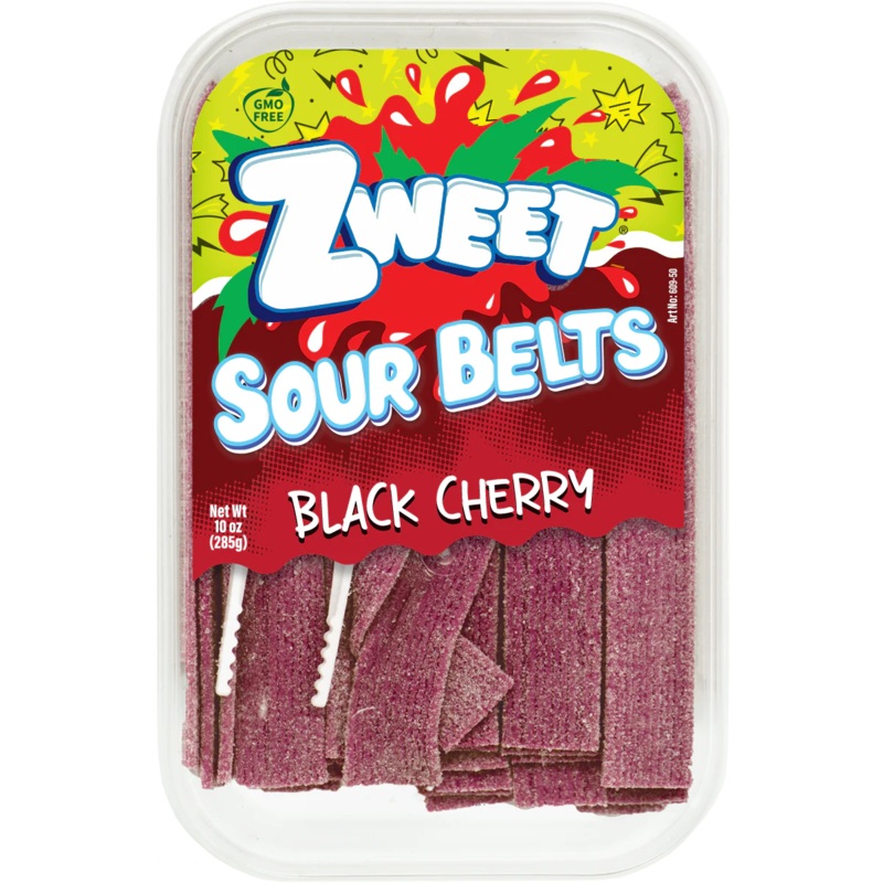 Zweet Sour Belts Black Cherry 10oz (SNG6)