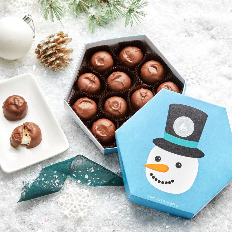 Snowman Milk Chocolate Marshmallows – 12 pc