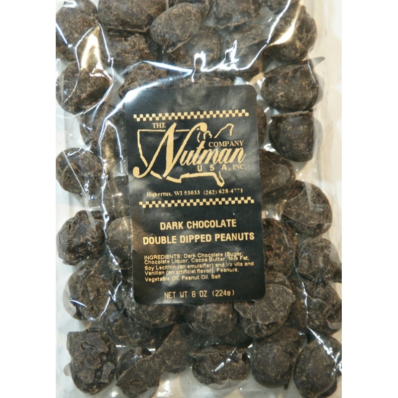 Chocolate Double Dipped Peanuts – Dark (6 oz)