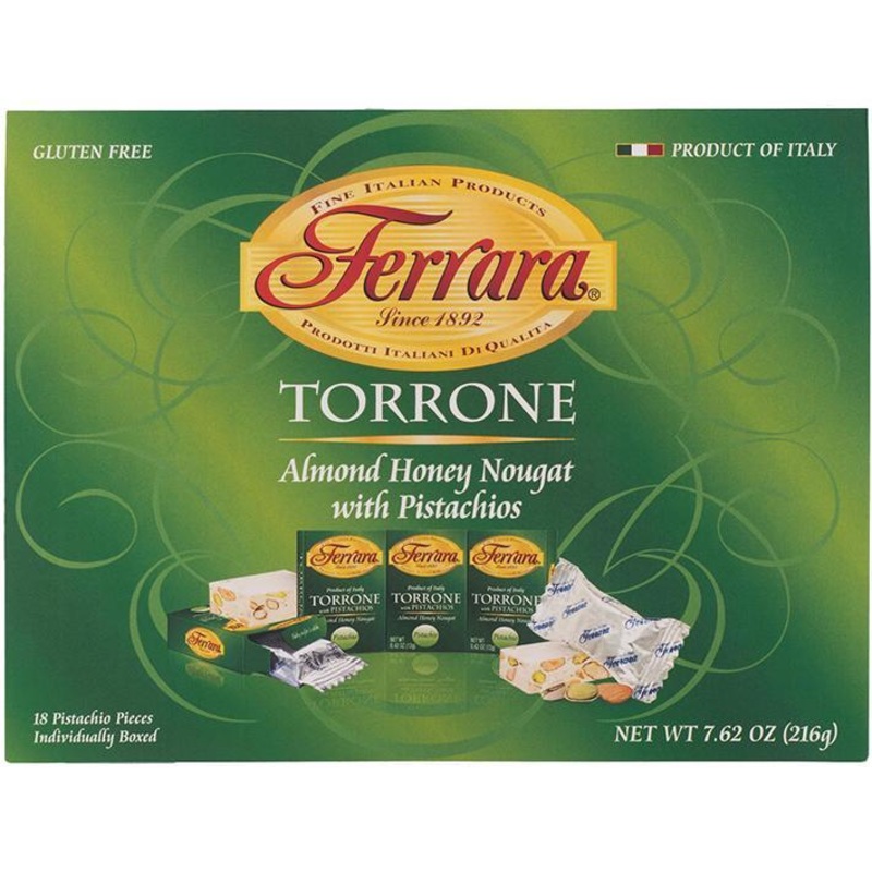 Ferrara Torrone  Pistachio  18 Piece Gift Box