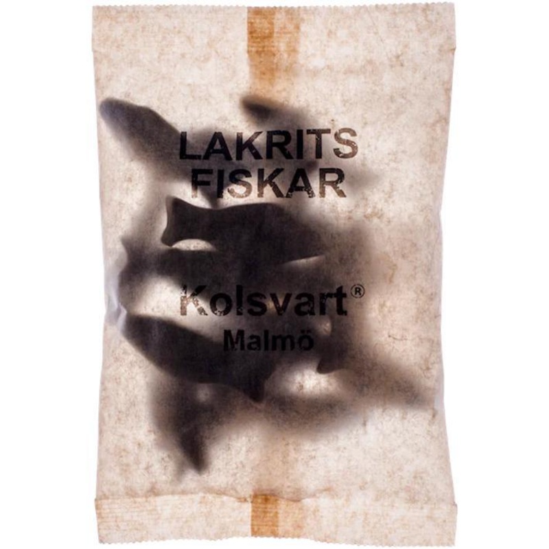 Kolsvart  Lakrits Fiskar (Sweet Licorice Fish)