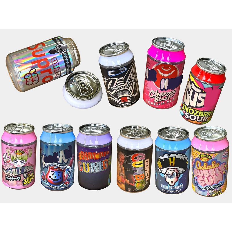 3.5g Soda Can Design Plastic Jars Gus 16