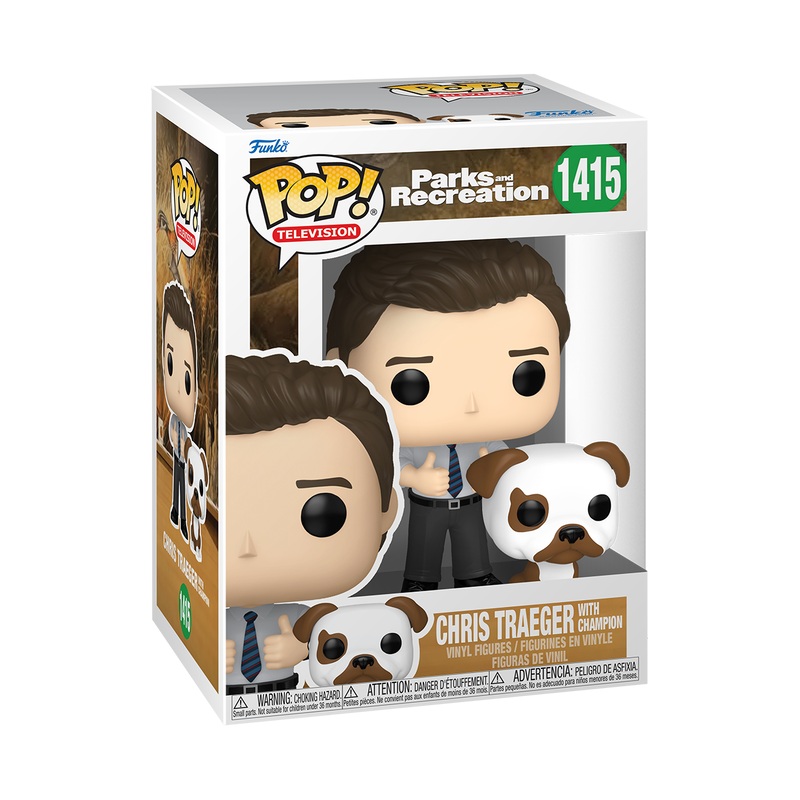 Funko Pop! Television: Parks and Recreation – Chris Traeger with Champion #1415