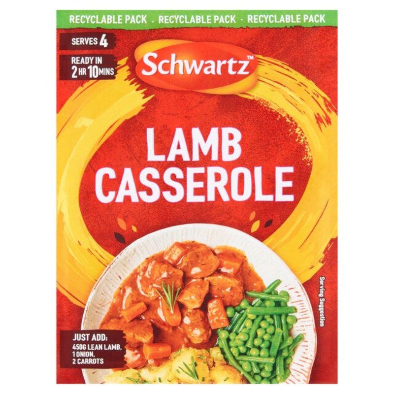 Schwartz Classic Lamb Casserole Recipe Mix 35g