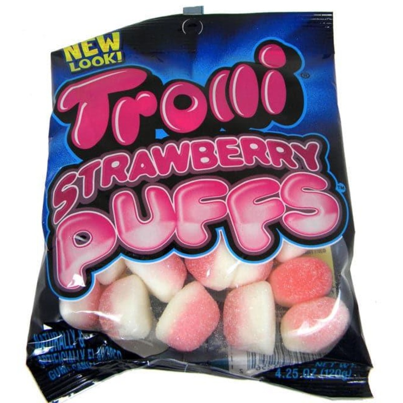 Trolli Strawberry Puffs 4.25oz Bag 12ct