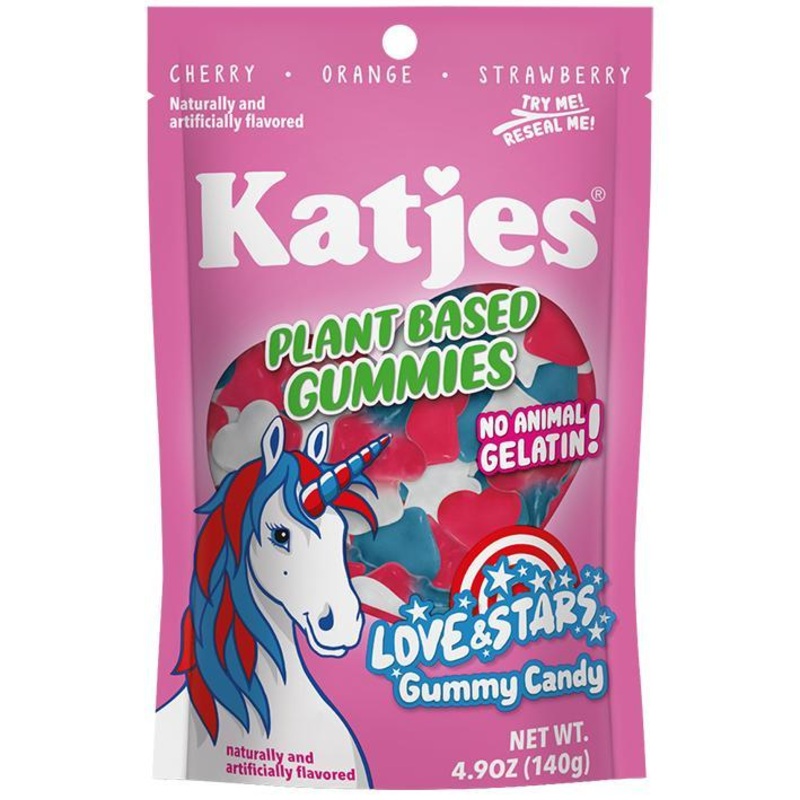 Katjes Plant Based Gummies  Love & Stars Gummy Candy