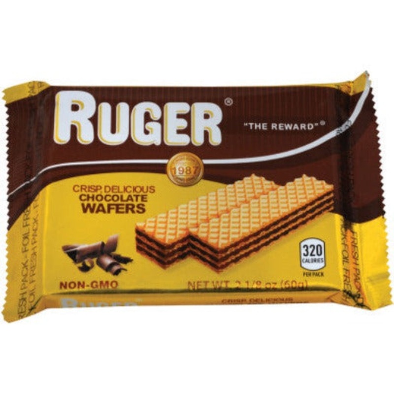 Ruger Chocolate Flavored Wafers, 60g