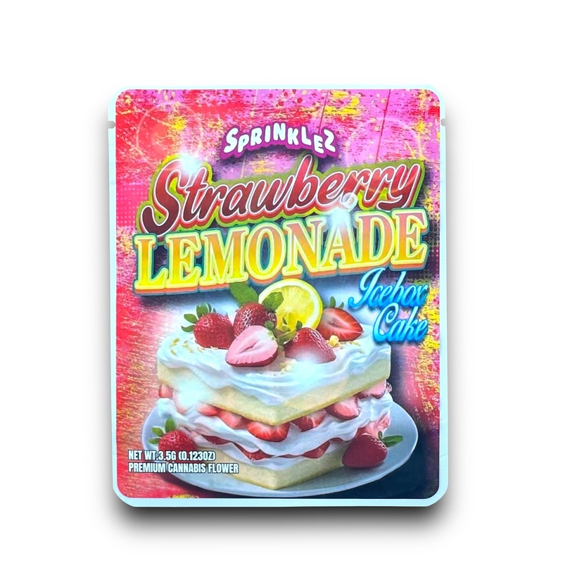 Strawberry Lemonade Icebox Cake (Soft Sticker) Mylar Bag 3.5 Grams 25