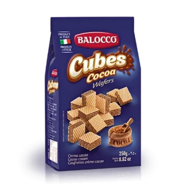 Cocoa Wafers (Balocco) 250g bag