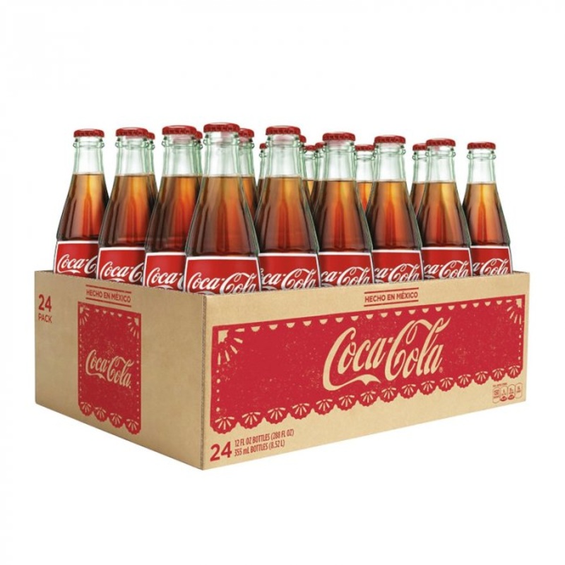 Wholesale Mexican Coke Glass Bottles 24 x 355ml Best Before  28th JUNE 2025