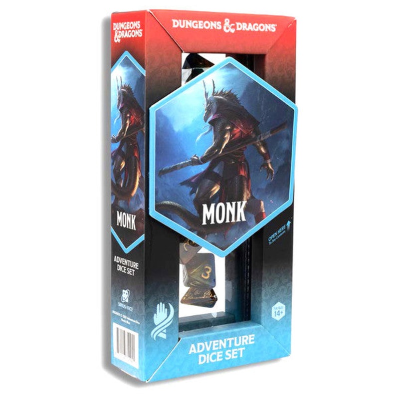 Sirius Dice D&D Adventure Dice Set: Monk (Blue)
