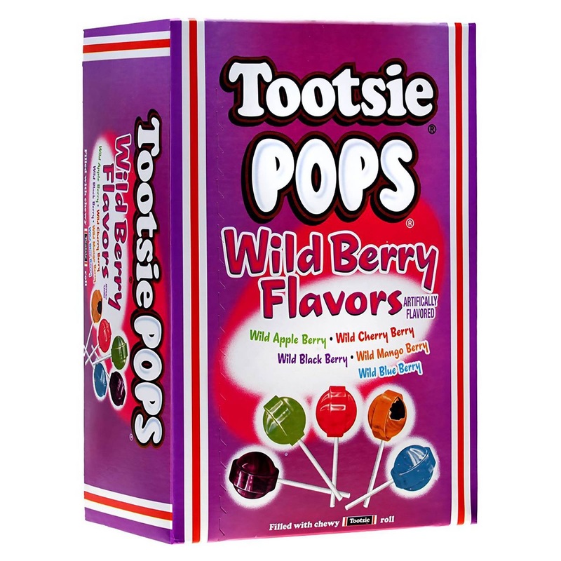 TOOTSIE POPS WILD BERRY FLAVORS 100 COUNT BOX