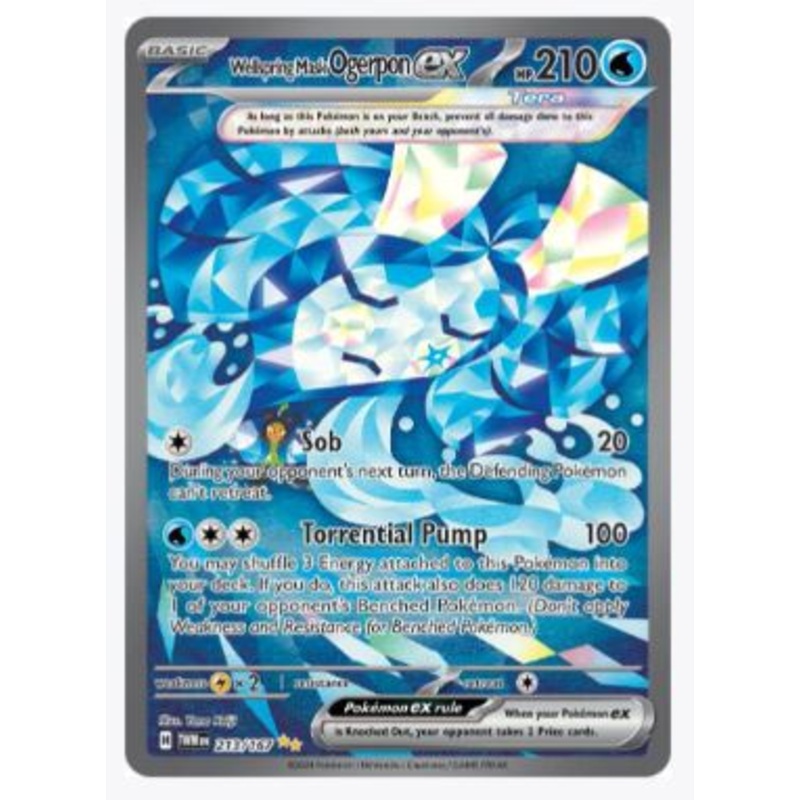 Wellspring Mask Ogerpon ex (Special Illustration Rare) SV06: Twilight Masquerade #213/167
