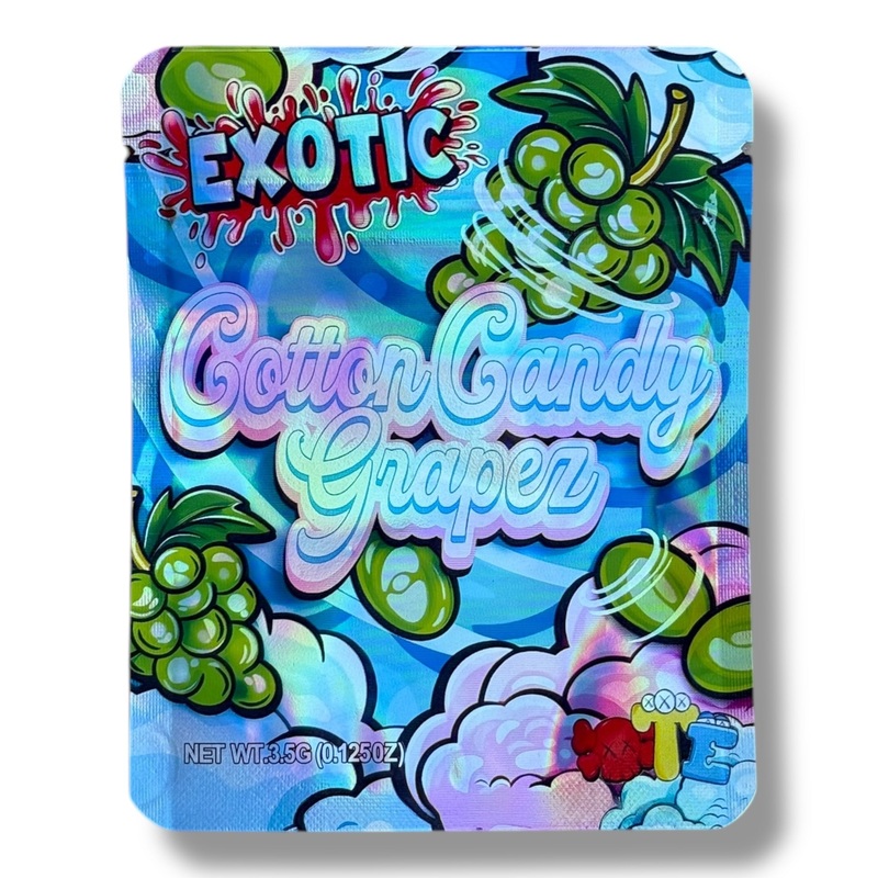 Exotic Cotton Candy Grapez Mylar Bag 3.5 Grams 25