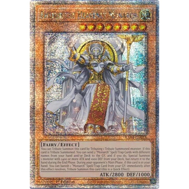 Ehther the Heavenly Monarch (Quarter Century Secret Rare) (1st Edition) – Quarter Century Stampede – RA04-EN018