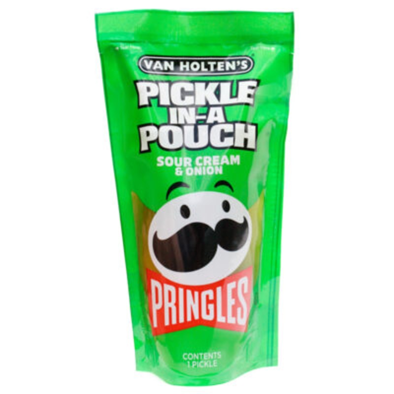 Van Holten’s Pickle in a Pouch Pringles Sour Cream and Onion