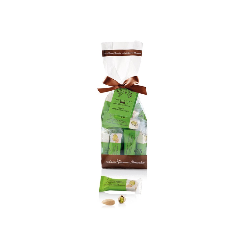 SOFT ALMOND AND PISTACHIO TORRONCINO 8.8 oz.