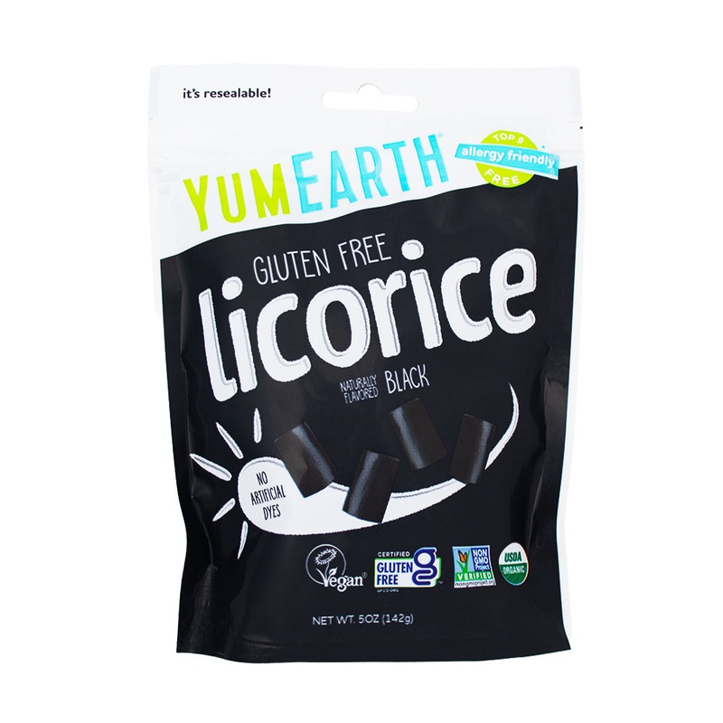 YumEarth Organic Black Licorice 5oz – 6 Pack