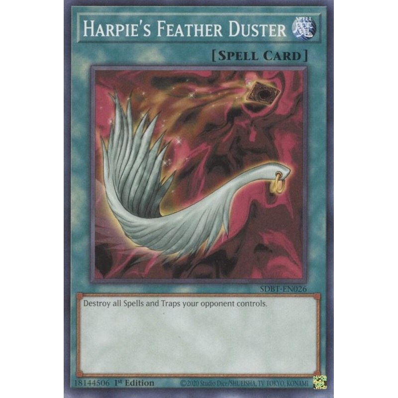 Harpie’s Feather Duster (1st Edition) – Structure Deck: Beware of Traptrix – SDBT-EN026