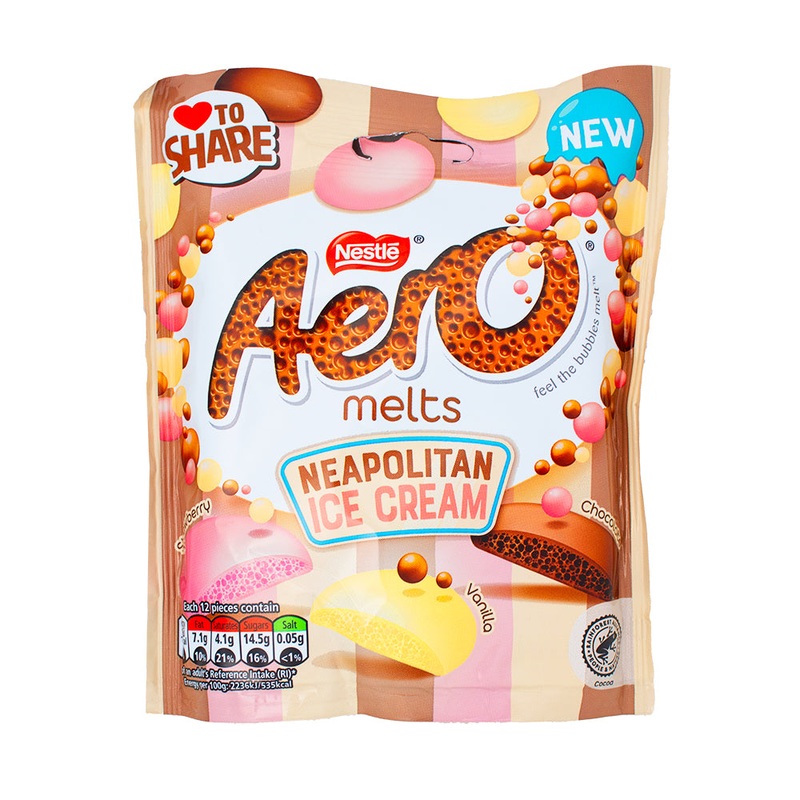 Aero Melts Neapolitan Ice Cream Chocolate (UK) – 86g