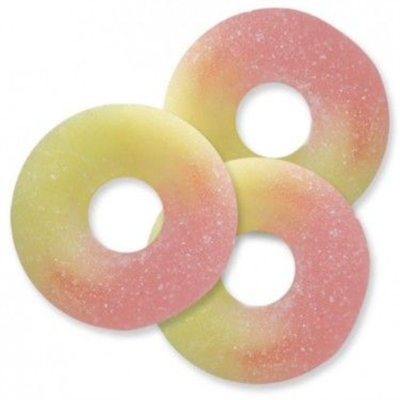 Albanese Strawberry Banana Gummi Rings ~ 4.5lb Bag