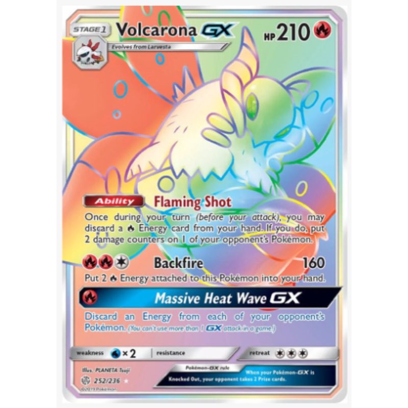 Volcarona GX (Secret) SM – Cosmic Eclipse # 252/236