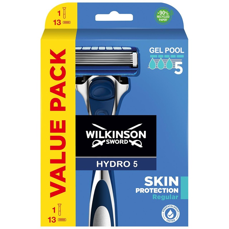 Wilkinson Sword Hydro 5 Men’s Razor Pack with 13 Blades