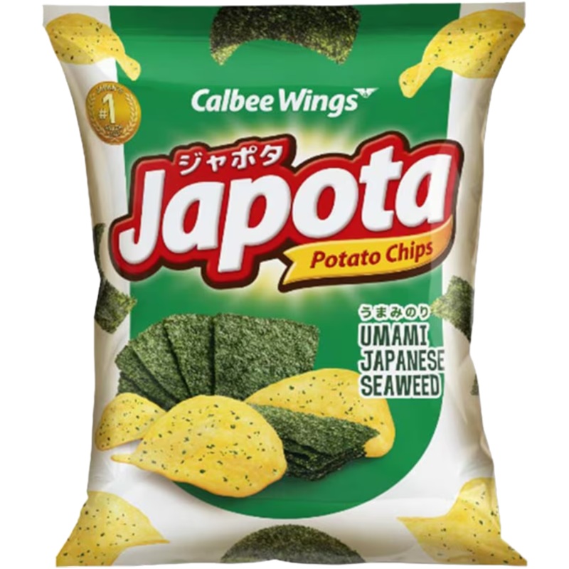 Calbee Japota Umami Japanese Seaweed Potato Chips (Indonesia) – 2.4oz (68g)