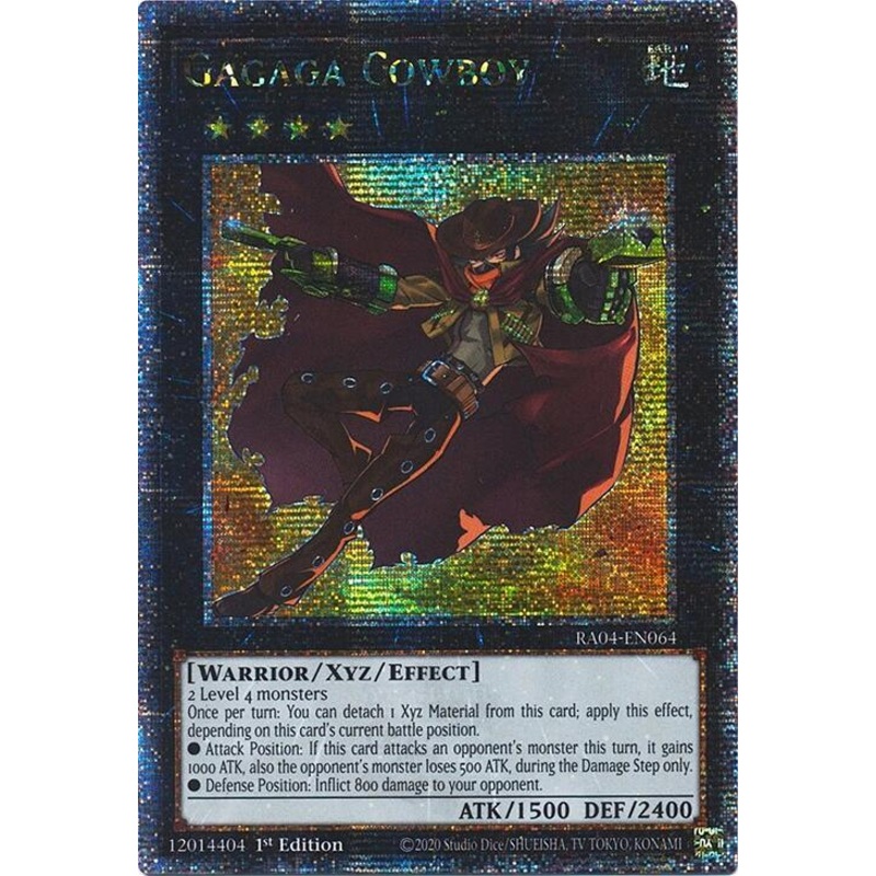 Gagaga Cowboy (1st Edition)(Quarter Century Secret Rare) – Quarter Century Stampede – RA04-EN064