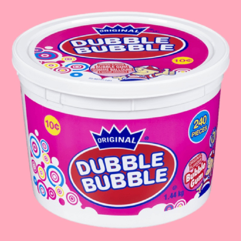 Dubble Bubble Gum Tub – 240 Count