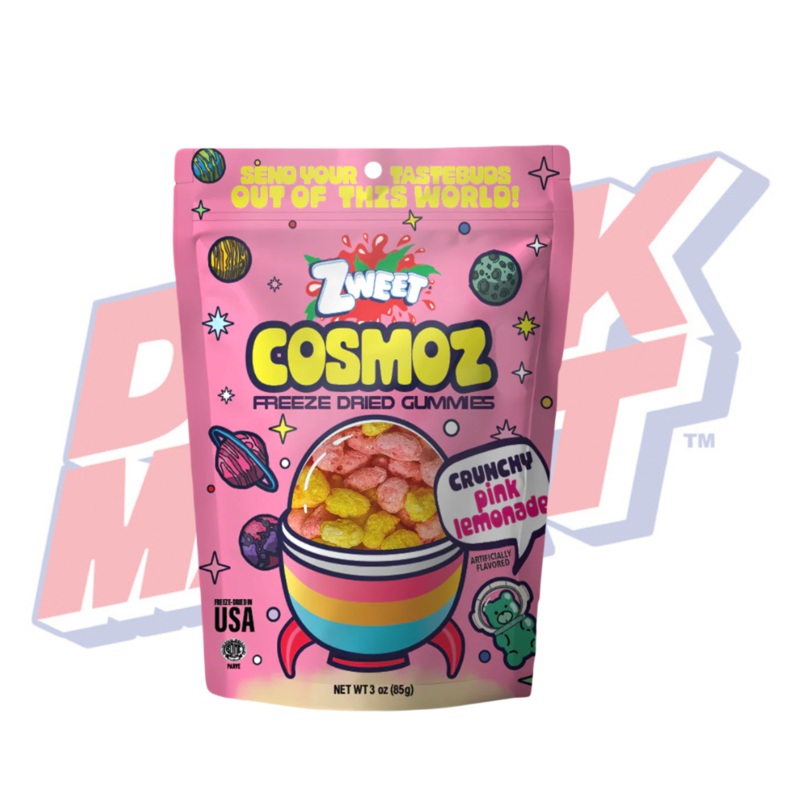 Zweet Cosmo Freeze Dried Gummies Crunchy Pink Lemonade – 85g