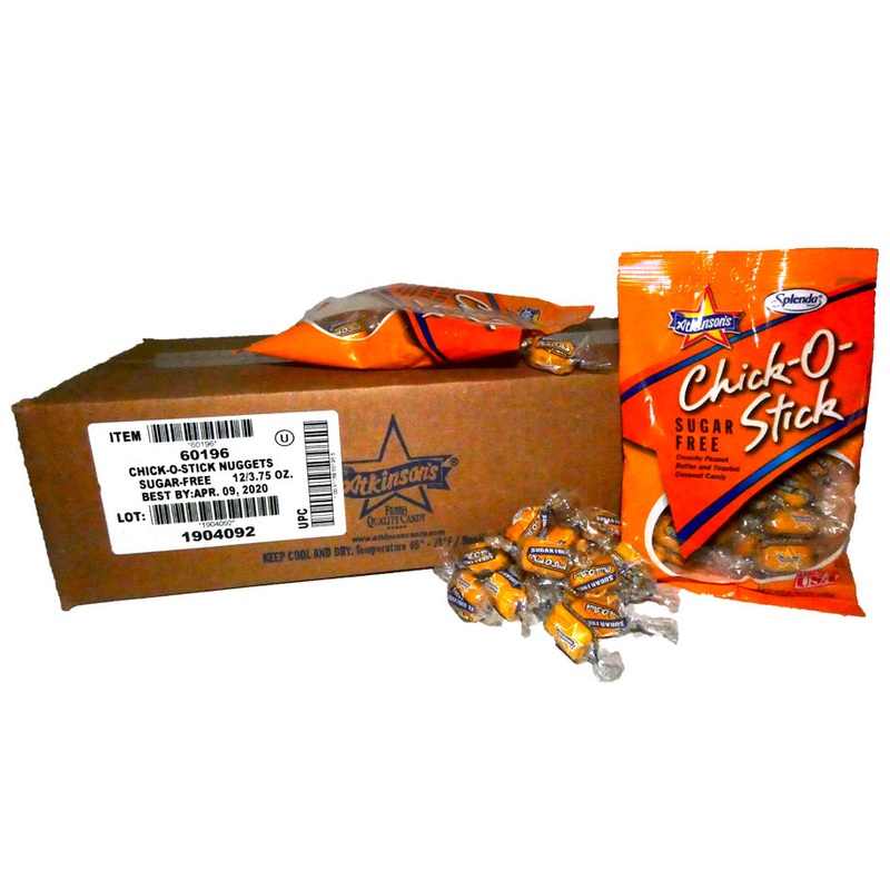 Chick O Stick Sugar Free 3.75 oz Bag or 12 Count Box 3.75oz Bag