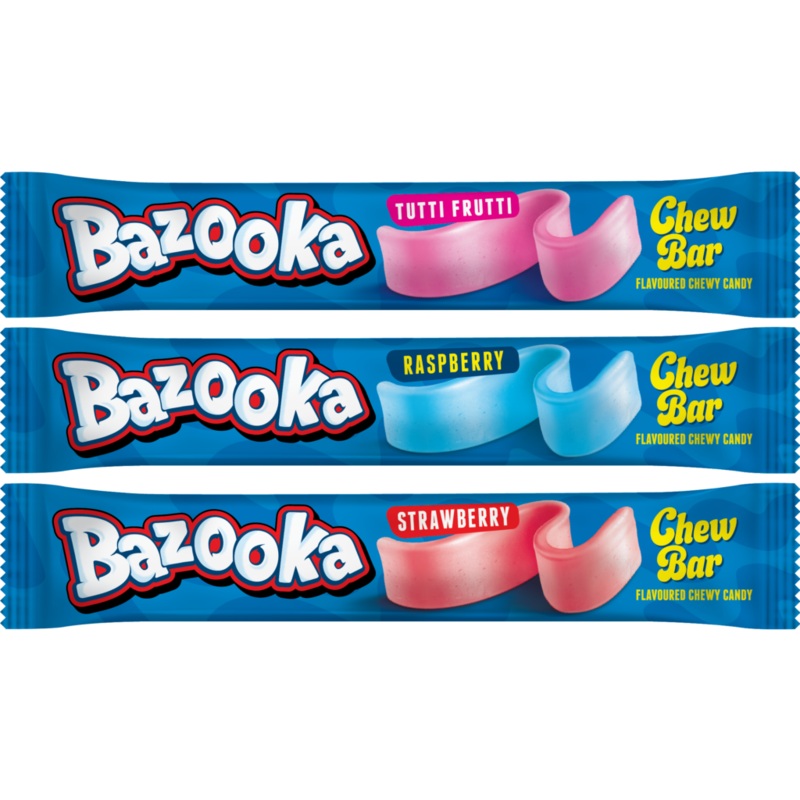 Bazooka – Chew Bar – Raspberry- UK