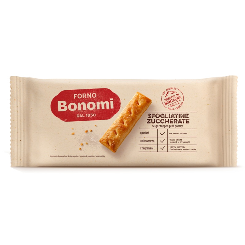 Sfogliatine Zuccherate (Sugar Topped Puff Pastry) 200g (7oz)