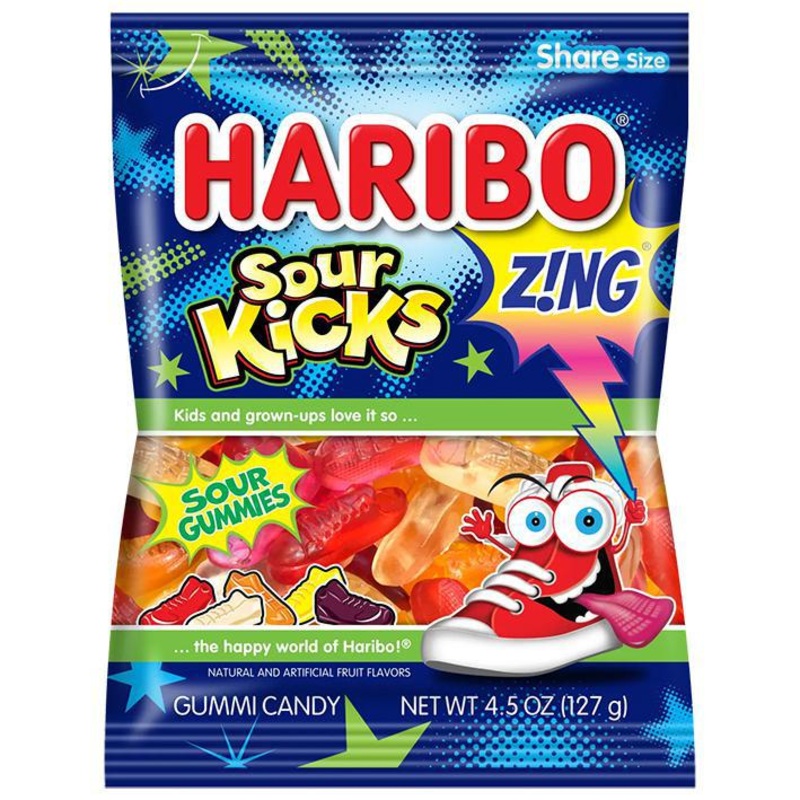 American Haribo Z!ng Sour Kicks  5oz Bag