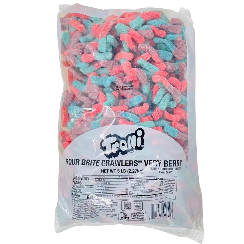 Trolli Sour Brite Crawlers Very Berry 5lbs – 1 Pag