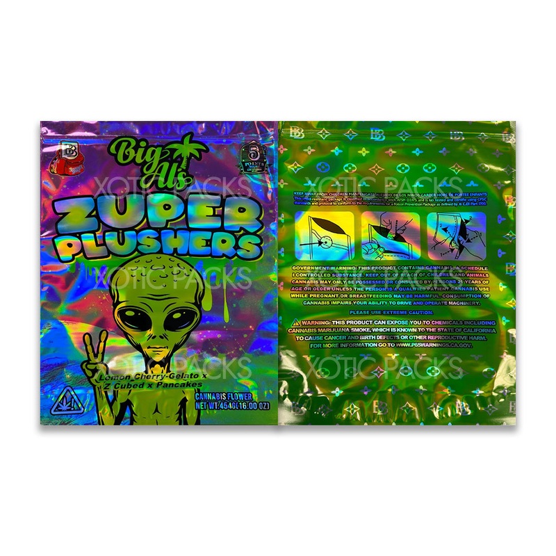 Zuper Plushers Mylar Bag 1 Pound 1