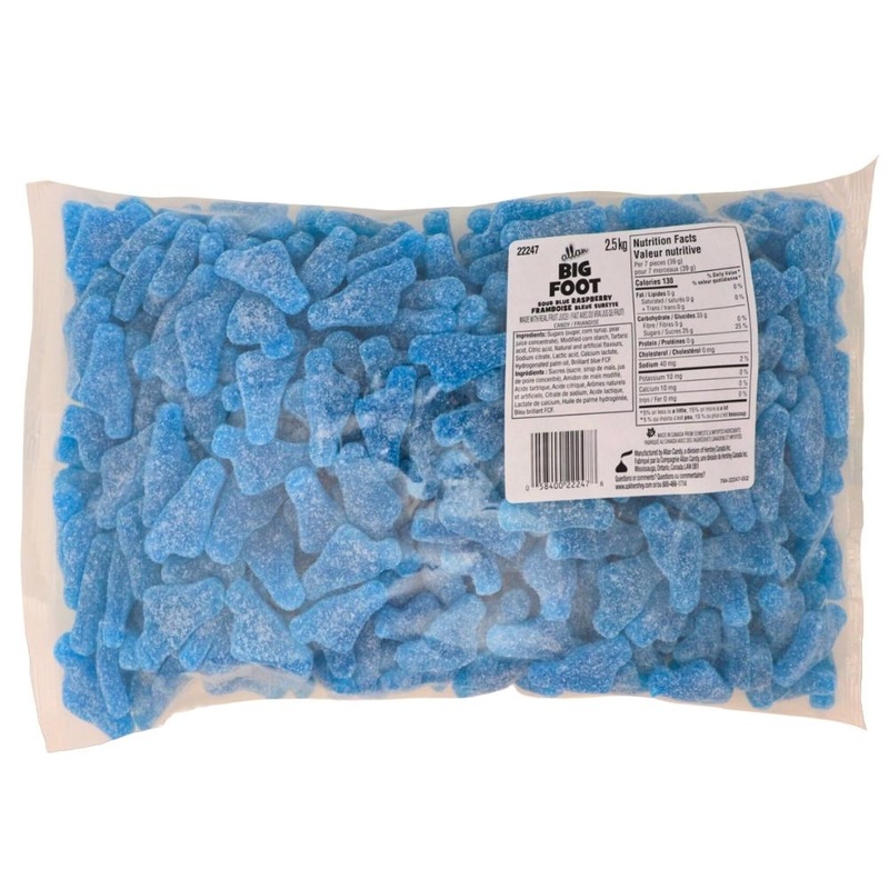 Allan Big Foot Sour Blue Raspberry Bulk Candy – 2.5 kg