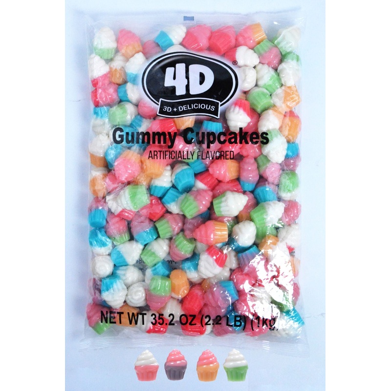 4D GUMMY CUPCAKES 2.2 LB Bag