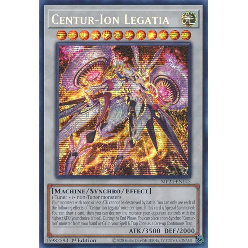Centur-Ion Legatia (1st Edition) (Prismatic Secret Rare) – 25th Anniversary Tin: Dueling Mirrors – MP24-EN145
