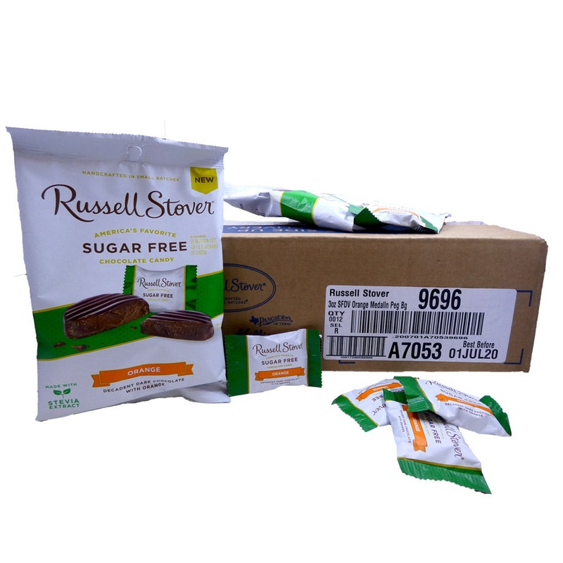 DISCONTINUED ITEM – Russell Stover Sugar Free Orange 3oz Bag or 12 Count Box 3oz Bag