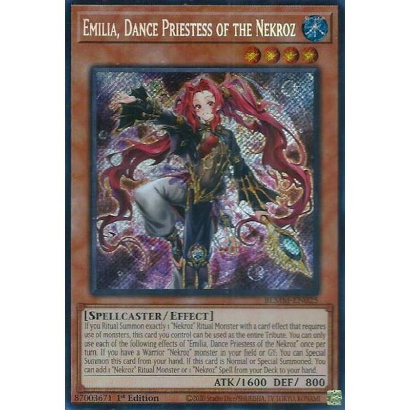 Emilia, Dance Priestess of the Nekroz – Battles of Legend: Monster Mayhem – BLMM-EN025