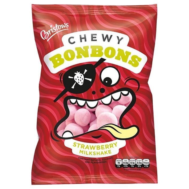 Bristows Strawberry Milkshake Bon Bons  150g Bag