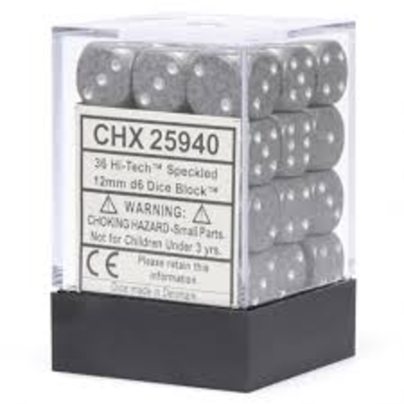 Speckled Hi-Tech 12mm D6 Dice Block (36 Dice)