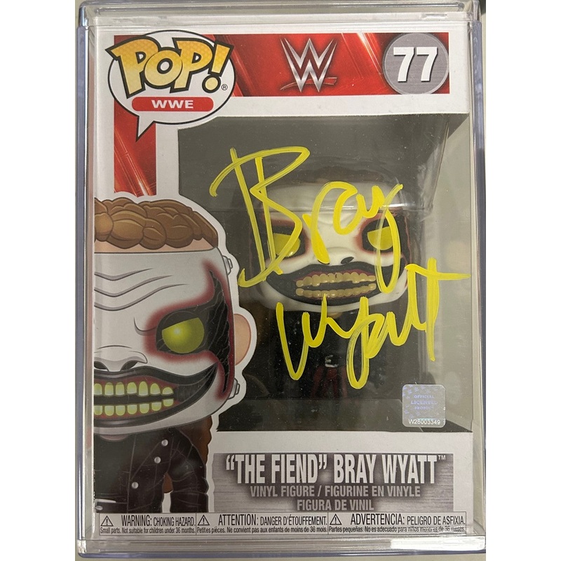 AUTOGRAPHED by Bray Wyatt – Funko Pop WWE: WWE – “The Fiend” Bray Wyatt (JSA Cert) #77
