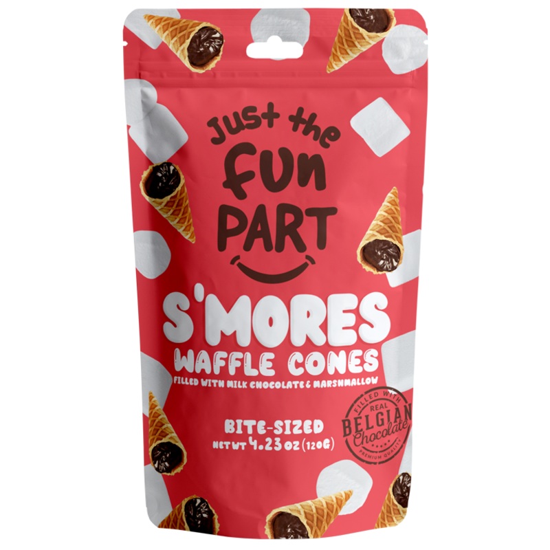Waffle Mini Cone Filled Smores Marshmallow 4.23oz