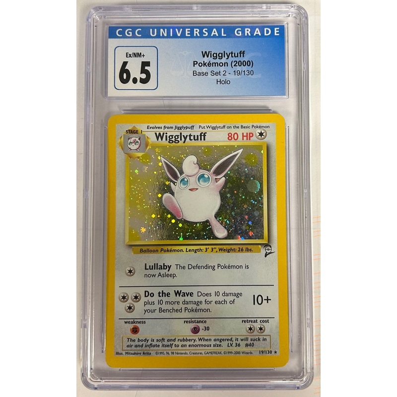 Wigglytuff – Base Set 2 # 19/130 (Graded CGC 6.5)