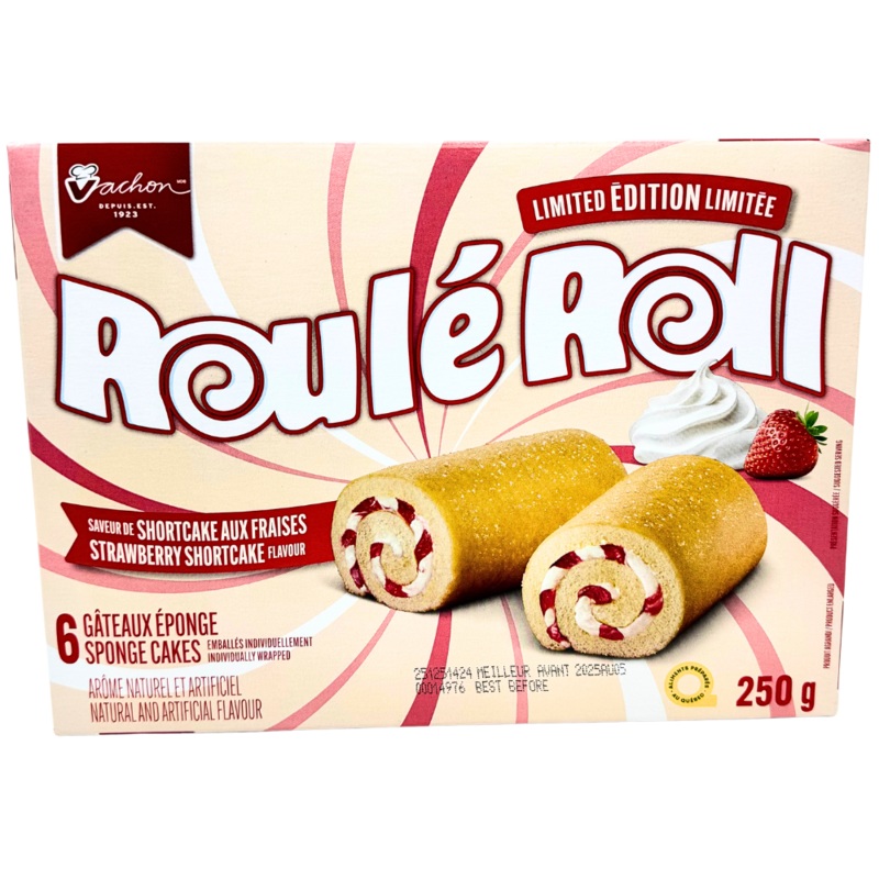 Vachon Roul Roll Strawberry Shortcake 6 Pack – 250g